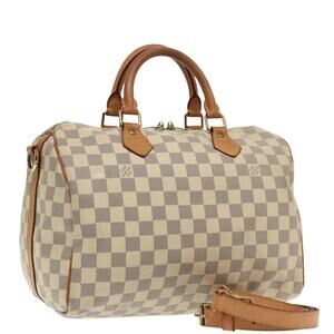 LOUIS VUITTON Damier Azur Speedy Bandouliere 30 Hand Bag N41052